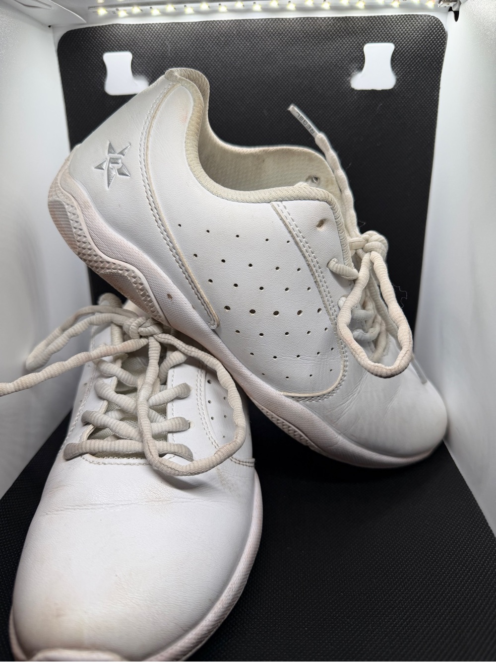Rebel Athletic White Cheer Shoes Size 6.5